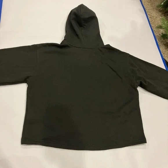 The North Face Womens Evolution Hi Lo Hoodie L Sweatshirt Black Gym Athletic NWT - Picture 11 of 12
